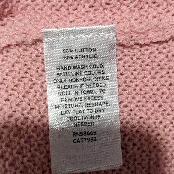 New caslon | Piqué Pullover Sweater In Pink Bride - Picture 7 of 9